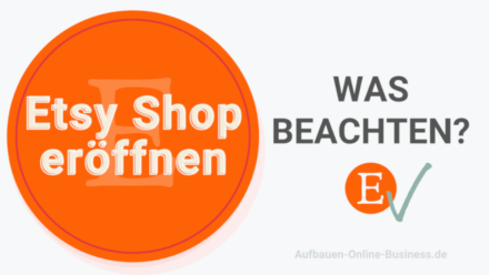 Etsy Shop eroeffnen - was beachten