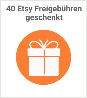 40 Etsy Freigebühren geschenkt