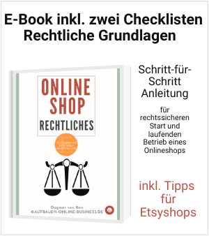 E-Book Rechtliches mit Schwerpunkt Etsy inklusive zwei Checklisten