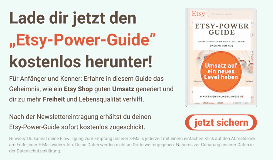 Etsy Power Guide Anmeldung